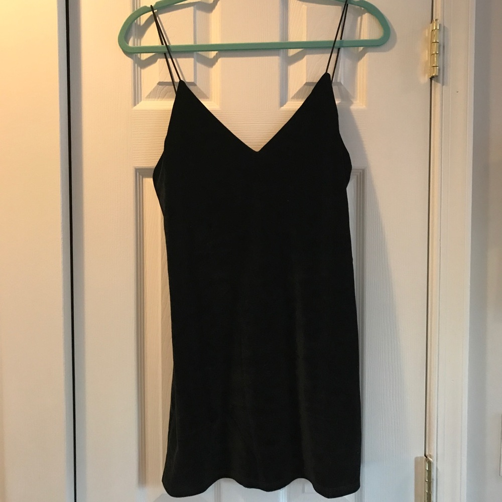 Black velvet Tobi shift dress